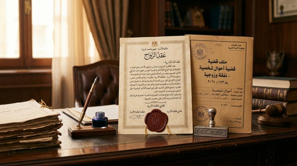 حقوق الزوجة في قانون الأحوال الشخصية المصري: النفقة، المتعة، ومؤخر الصداق